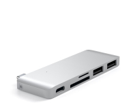 Satechi Passthrough Hub (USB-C, 2x USB-A, micro/SD) (silver) - 1209996 - zdjęcie 2